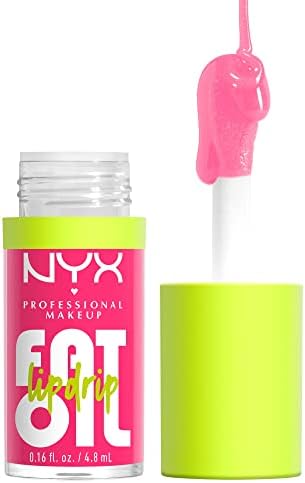 Amazon.com : NYX PROFESSIONAL MAKEUP Fat Oil Lip Drip, Moisturizing Lip Oil Gloss, Vegan Tinted Formula, Up to 12 HR Hydration - Missed Call (Sheer Pink)