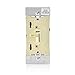Leviton TSL06-1LI Toggle Slide Universal Dimmer, 300W Dimmable LED & CFL, 600W Incandescent & Halogen For Single Pole Or 3-Way, with Locator Light, Ivory