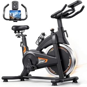 CURSOR Exercise Bike, Magnetic Friction Stationary Bikes for Home with APP | Indoor…