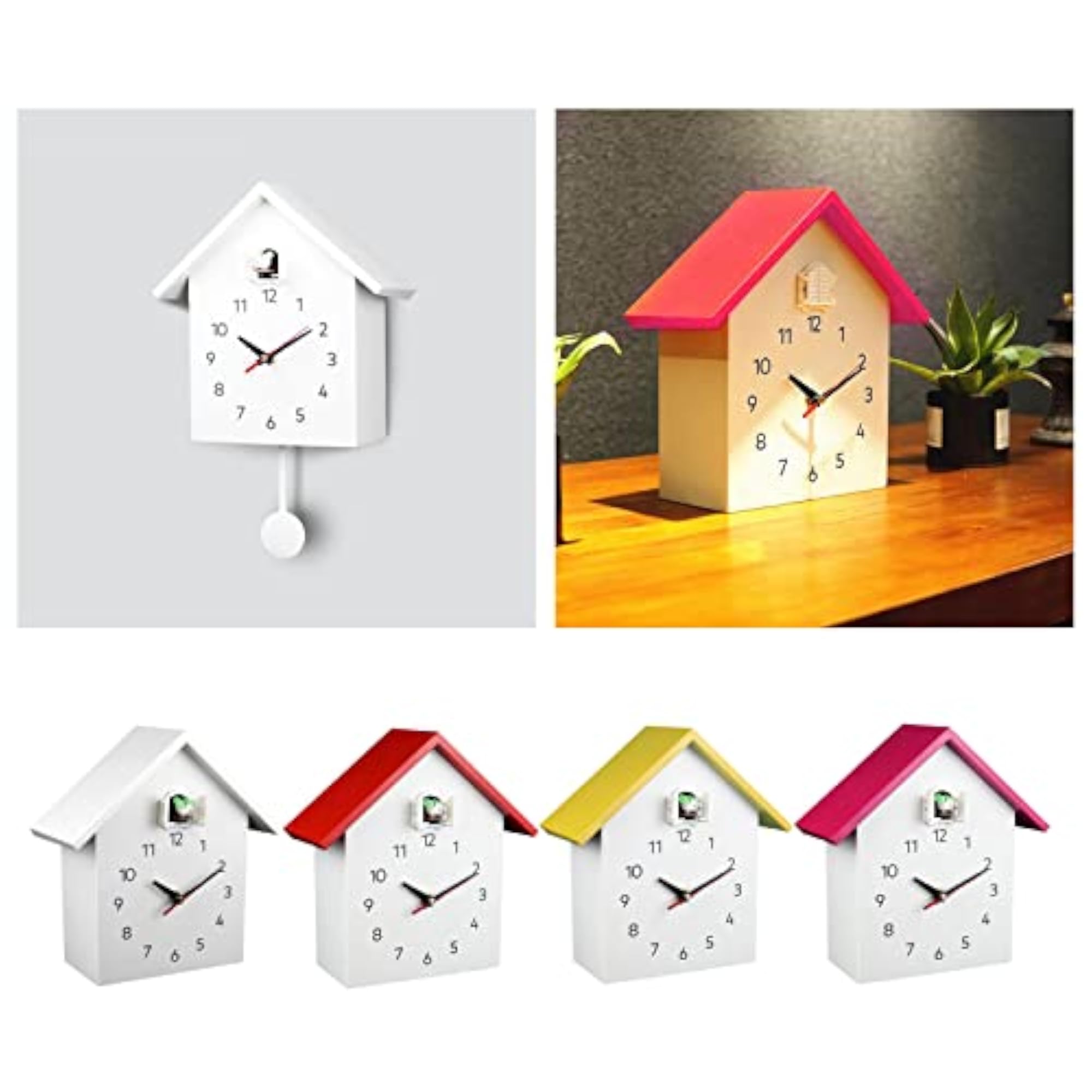 Cuckoo Wall Clock, White