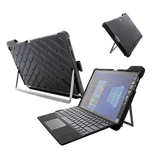 Gumdrop DropTech Case with Built-in Stylus Slot for Acer Switch 5 Laptop for Commercial, Business and Office Essentials- Black, Rugged, Shock Absorbing, Extreme Drop Protection