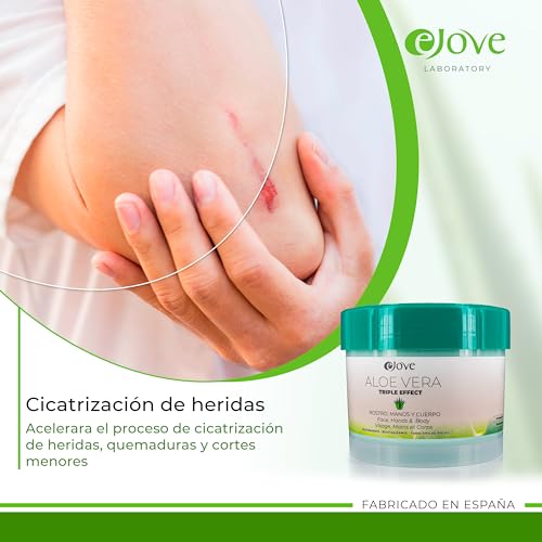 Ejove Crema Aloe Vera 500ml – Crema Hidratante Facial para Mujer u Hombre, Crema Hidratante Corporal y de Manos, con Propiedades Anticelulíticas - imagen 5