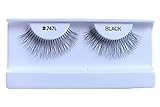 10 Pairs 100% Human Hair False Eyelashes Natural Black #747L