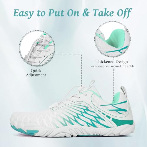 Image of Hike Barefoot Shoes, Pro Barefoot Shoes Women Men Footwear, Athletic Hiking Minimalist Water Shoe Breathable Quick Dry Zero Drop Trail Running Shoe with Non-Slip Sole & Wide Toe Box