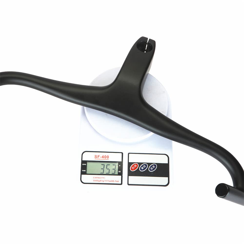Kierownica szutrowa z włókna węglowego Exotropism Zintegrowana kierownica do roweru szosowego z mocowaniem Code Meter 28,6 mm Kierownica rowerowa z mostkiem (100-420-620 mm, stojak na komputer typu