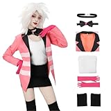 C-ZOFEK Cosplay Costume Full Set Blazer Suit Outfits for Adult Women Halloween Party (Pink, Large)