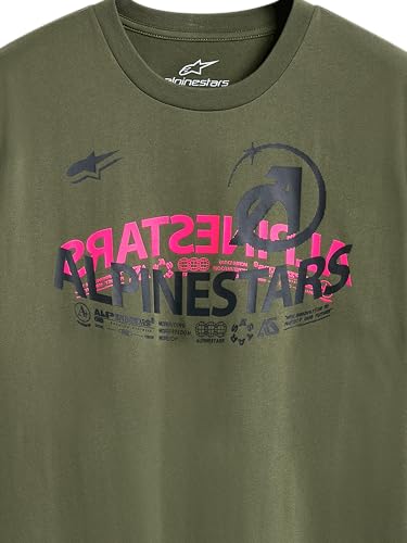 Alpinestars Semicircle SS Csf tee Camiseta de Manga Corta Hombre Militar M