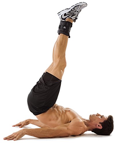 Adjustable Ankle/Wrist Weights - 10 lbs. Total (5 lbs. each) With Adjustable Metal D-ring And Soft Padding For Comfort