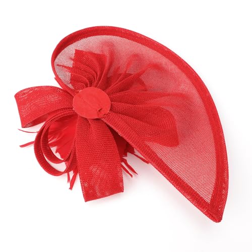 Image of DRESHOW Women Fascinator Hats Tea Party Hat Vintage Pillbox Hat Headband for Cocktail