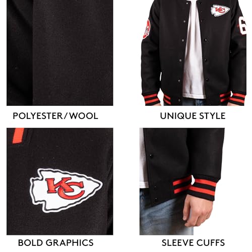 Ultra Game JOM7618F23 Nfl Men'S Classic Varsity Coaches Jacket thumb #3