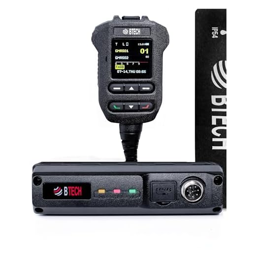 BTECH GMRS-50PRO IP54 Weatherproof 50-Watt GMRS Base Station Radio with Bluetooth, GPS, NOAA, and Advanced Features, Dual Band (VHF/UHF) Scanner, Long Range Two-Way GMRS Walkie Talkie