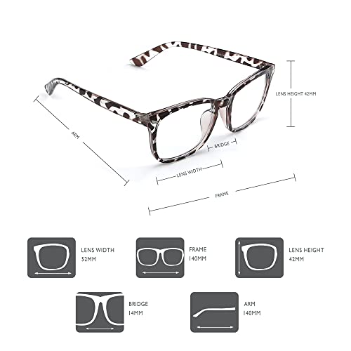 Image of 2 Pack Blue Light Glasses for Women and Men - Computer Glasses