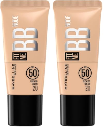 Image of Maybelline New York Fit Me BB Nude Glow BB Cream, 20 (Pack of 2)