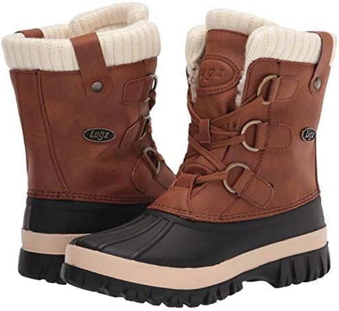 Lugz Women's Stormy Classic 6-inch Duck Toe Waterproof Fashion Boot Snow,Roasted Peanut/Cream/Black,8 | Image 6