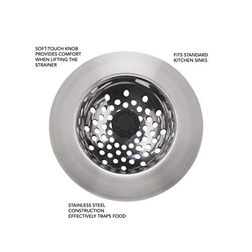 KitchenAid Stainless Steel Sink Strainer, Black - image 3