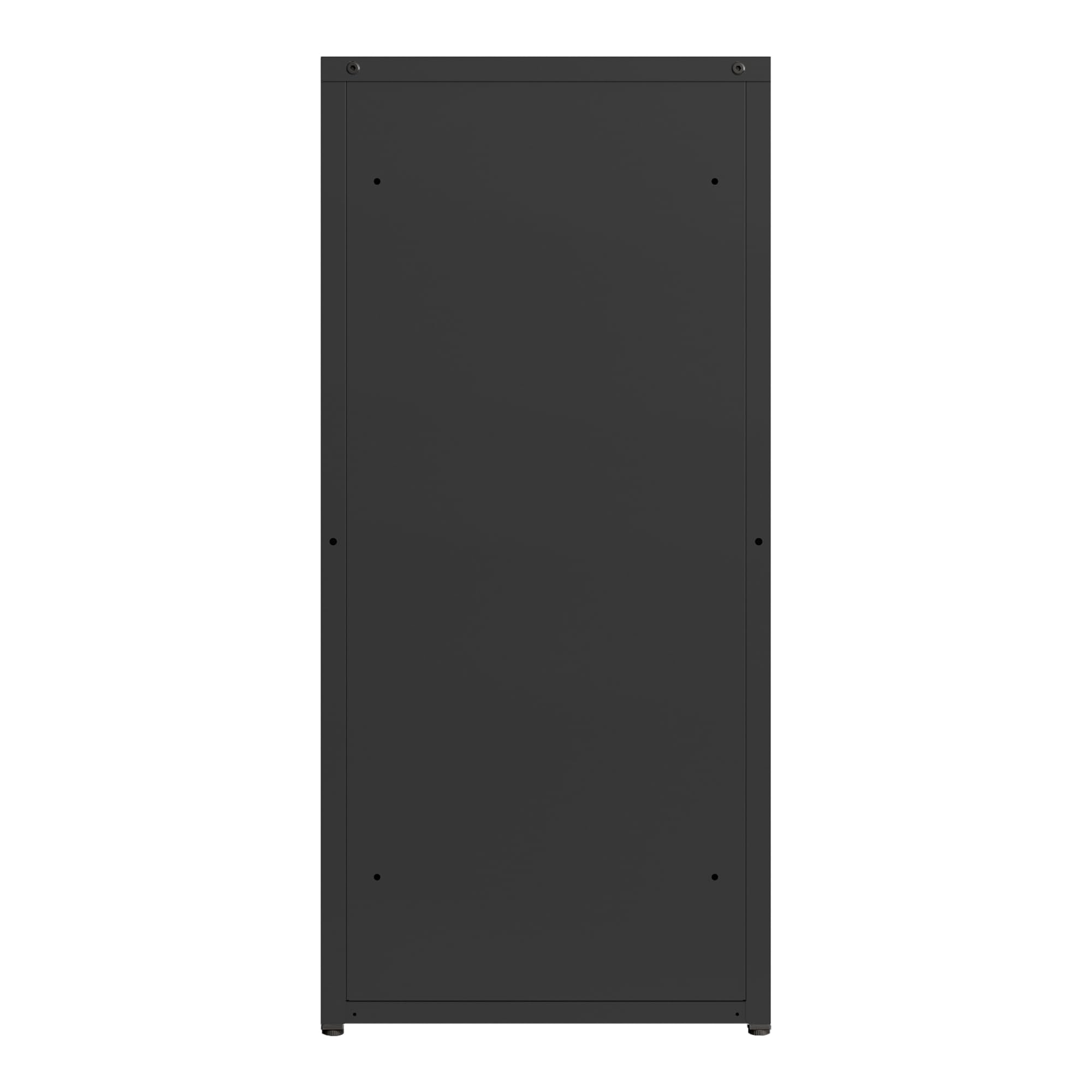 [en.casa] Metallschrank Burlöv Aktenschrank mit Einer Tür Büroschrank 2 höhenverstellbare Ablagen Ordnerschrank 88 x 40 x 35 cm Schwarz Spind Schrank