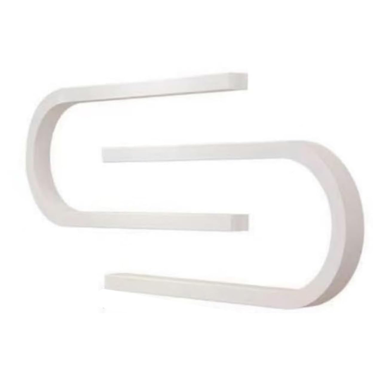Espositore per Smalto da Parete in Legno a Forma di U, 2 Pezzi, Elegante, Organizer, Grande capacità per Uso Domestico e in Salone (1 Pezzo (Confezione da 1))
