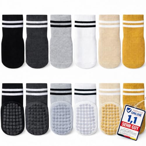 Kleinbär Stoppersocken Kinder & Baby ABS Rutschsocken Babysocken Antirutsch Baby Socken 012 Monate Kindersocken 13 & 35 Jahre (Gr. 2730) Baby Junge 2 Designs
