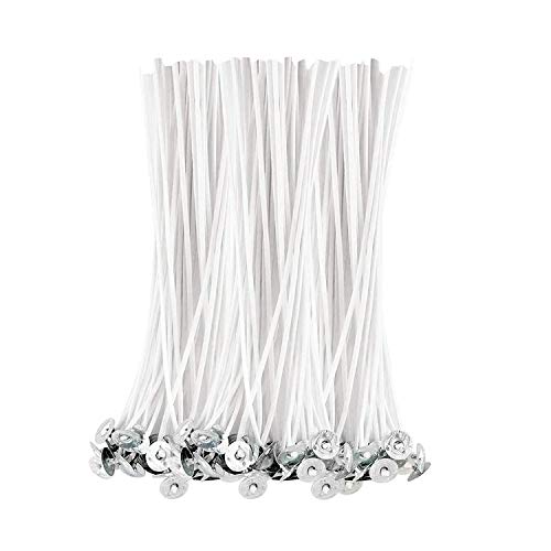 BEADNOVA Candle Wicks 6 Inch 200pcs Large Cotton Wicks Candle String Cotton Candle Wicks for Candle Making Supplies