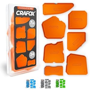 Crafox Fugenglätter 7er Set Werkzeug