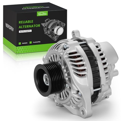 11176N 80A 12V Alternator Replacement for 1.8L L4 2006-2011 Honda Civic, 7-Groove Pulley, Replaces 11176, 31100RNAA01, 31100RNAA01RM, SB347, LRA3157, 31100RNAA012M2, AHGA67, A002TC1391