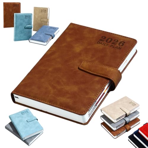 �V�X�e���蒠 2026�N 1���n�܂� A5�T�C�Y �f�C���[�m�[�g �y1��1�y�[�W �h���h�� �A�W�F���_�u�b�N�z �_�C�A���[ �r�W�l�X�蒠 �v�����i�[ �N�Ԏg�p �Ɩ��L�^�� (�u���E��)