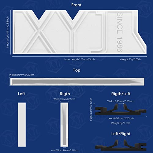 Authentic Xyj Since 1986,Universal Knife Guards,Plastic Chef Knives Sheath Holder,Cleaver Cover,Knife Blade Guards Protector,Kitchen Knives Sleeves Case Great For Drawer Knife Roll (6 X 2 Inch) #TOP1