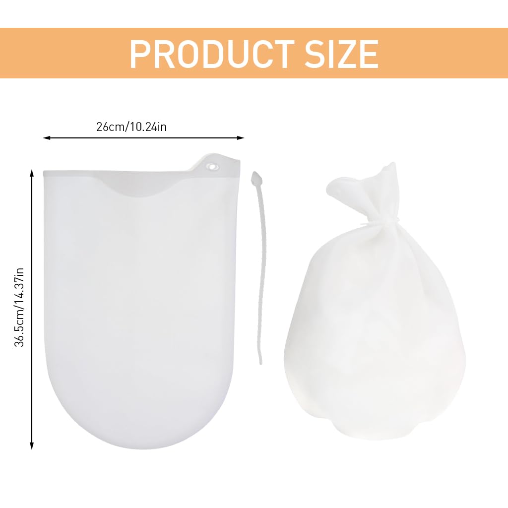 HASTHIP® 2Pack Silicon Atta Kneading Dough Maker Bag, Silicone Preservation Magic Kneading Bag For Mixer for Bread, Pastry, Pizza & Tortilla Flour-Mixing, BPA Free Multifunctional Cooking Tool 1