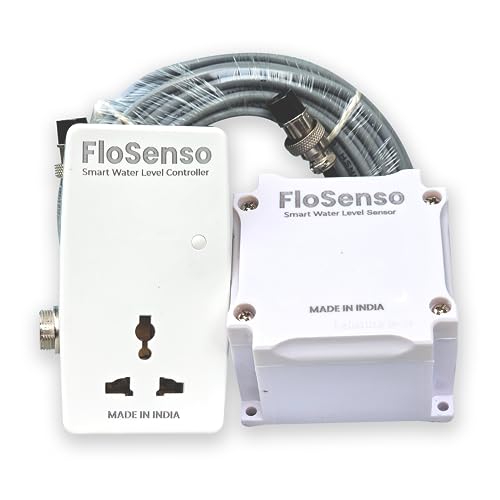 Image of Smart Water Level Controller- FloSenso Fully Automatic Water tank Level Controller (Wi-Fi /Mobile app controlled) Water management device (6 Amp Wired)