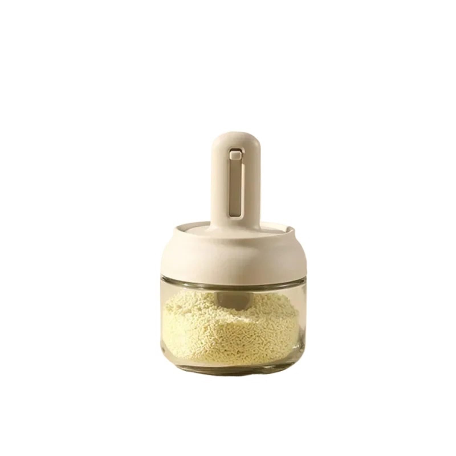 Pot à épices extensible, couvercle de cuillère cuisine, pot d'assaisonnement en verre intégré, boîte sel MSG, ensemble joints Pour Spice(2pc)