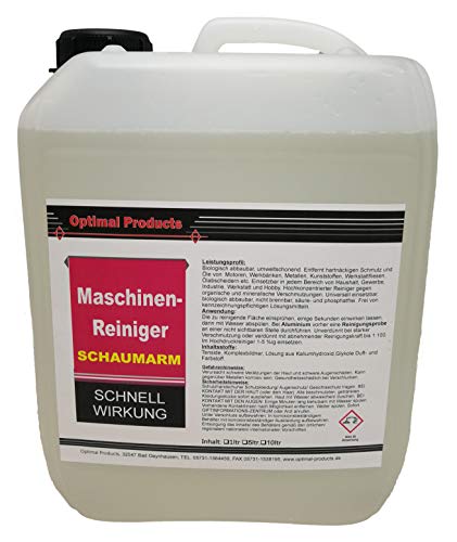 Preisvergleich Produktbild Optimal Maschinenreiniger Reiniger Schaumarm auch für Säuberungsmaschinen 5 Liter Konzentrat