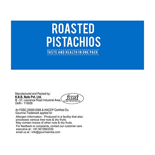 Image of Gourmia California Roasted Pistachios Extra Large Lightly Salted 200g & Gourmia Roasted Pistachios Salt and Pepper 200g