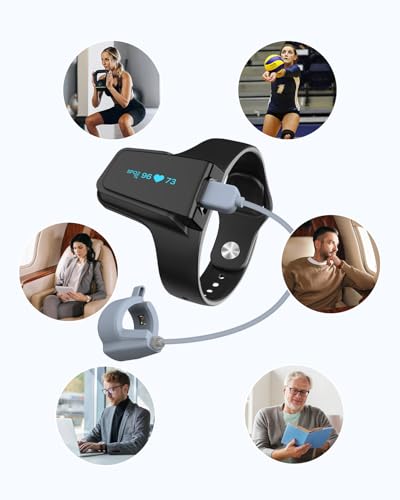 Image of Continuous Wrist Pulse Oximeter, Oxygen Monitor, Tracking SpO2 and Pulse Rate with Audible Buzzer, Bluetooth, 72 Hours Battery Life, PC Software & App