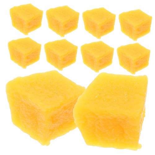 FAVOMOTO 10pcs Artificial Fruit Faux Mango Slice Decor Fruit Model Decor Vivid Mango Slice Props Simulation Mango Slice Lifelike Fruits Slices Fake Fruit Models PVC Watermelon Banana Chips