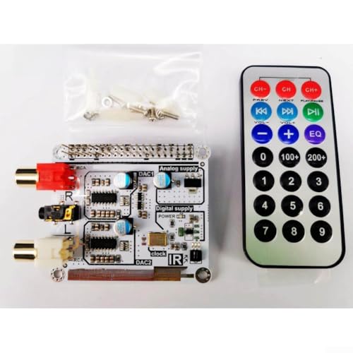 Decodificador HiFi para Raspberry Pi 4B convertidor digital a analógico dual I2S Volumio 7