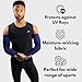 CompressionZ Compression Arm Sleeves for Men & Women| Cooling UV Sun Protection Elbow Pain Relief for All Sports and Recovery Navy: Pair Large