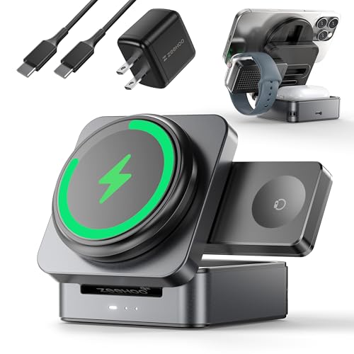 ZEEHOO 3-in-1 Magnetic Wireless Charger Qi2 15W