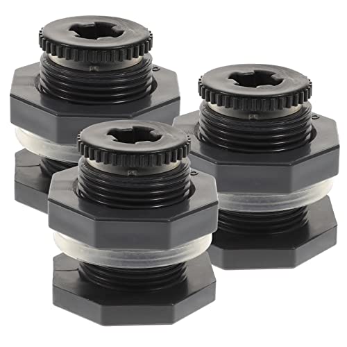 MUCKLILY Rain Barrels Adapter 1/2 Inch Bulkhead Fitting Water Tank Connector for Home Industry