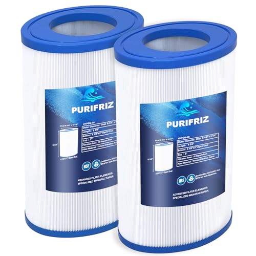 PURIFRIZ PDM30 Spa Filter Compatible with PDM30 for Dream Maker Hot Tubs 461269,Oval Filter Spa Filter, Upgraded Fabric 30 Sq. Ft, L x OD:9 3/4