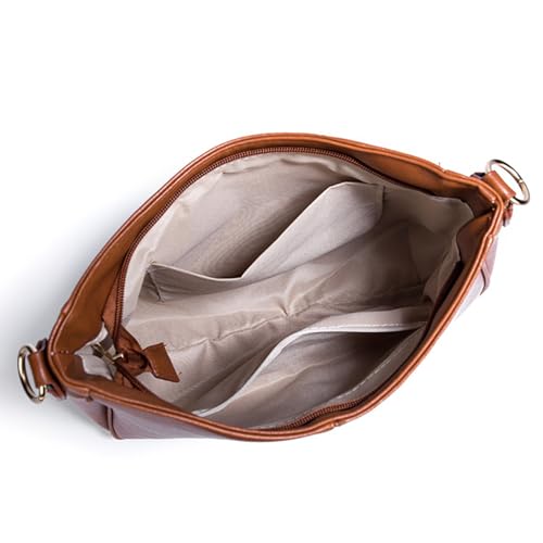 Crossbody Shoulder Handbag Women Small Hobo Tote Bag Casual Satchel for Shopping Travel with 2 Adjustable Straps - Image 5