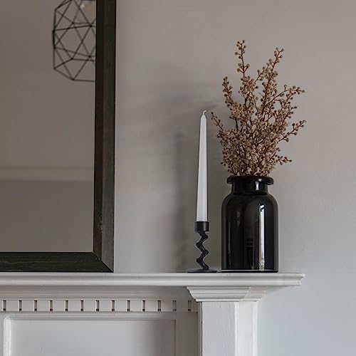Aglary 2Pcs Sprial Black Taper Candle Holders thumb #6