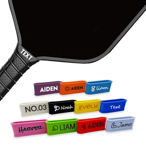 ORYG Custom Pickleball Paddle Name Bands Silicone Personalized Ring Grip
