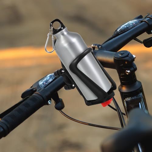 Portabidones bici ajustable de alta resistencia y soporte metálico de agua para ciclismo 8