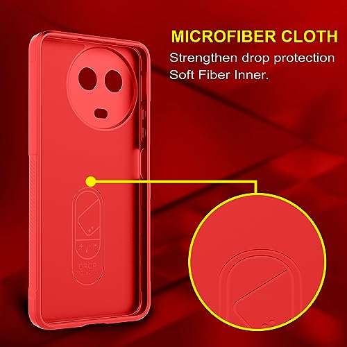 Image of Zapcase Back Case Cover for Realme Narzo 60X 5G | Compatible for Realme Narzo 60X 5G Back Cover | Liquid Silicon Magic Case with Camera Protection | Red