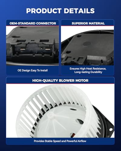 Image of KAX AC Blower Motor Compatible with Nissan Armada 2017-2022, Infiniti QX80 2014-2022, QX56 2011-2013- HVAC Heater Blower Motor Replaces#76528,700355,27220JK01A