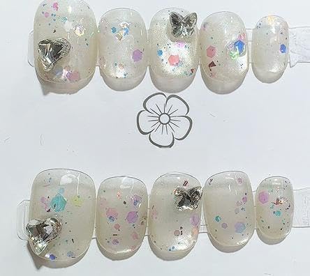 10枚入りネイルシール/人工爪-VS40-SGWGDDJ-B302-S