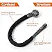 CORDEAST Synthetic Soft Shackle 1/4“ X 22” (10140 lbs Breaking Strength) Small UHMWPE Rope Shackle for ATV UTV Light Vehicle Recovery (Gray, 2-Pack)