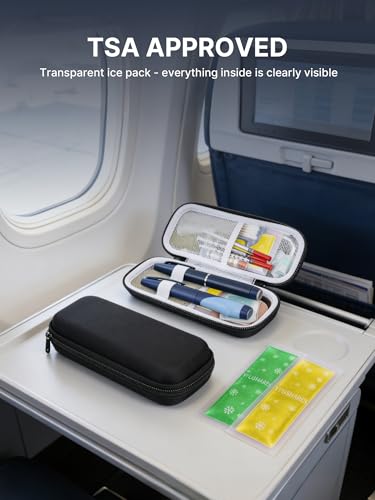 Image of YOUSHARES TSA Approved Ice Packs for Insulin Cooler Travel Case - Travel Ice Packs for Medications, Reusable Small Freezer Packs for Insulin Travel Case (4 Pcs, 4colors)