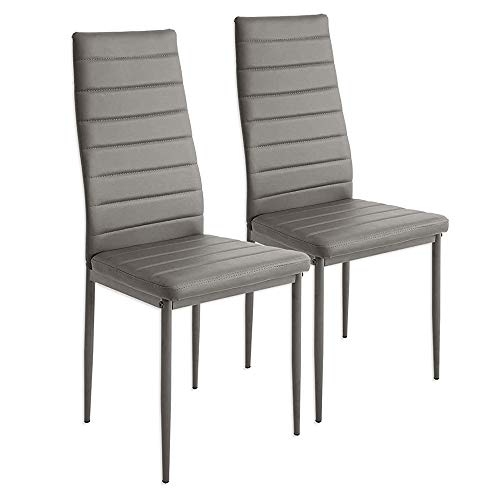 ⭐【Stabile🍹】: struttura in metallo resistente e pesante, viti resistenti, carico massimo: 120 kg, perfetto per sala da pranzo, cucina, soggiorno, affari, sala conferenze, sala d'attesa, ufficio, home office e come sedia per gli ospiti.