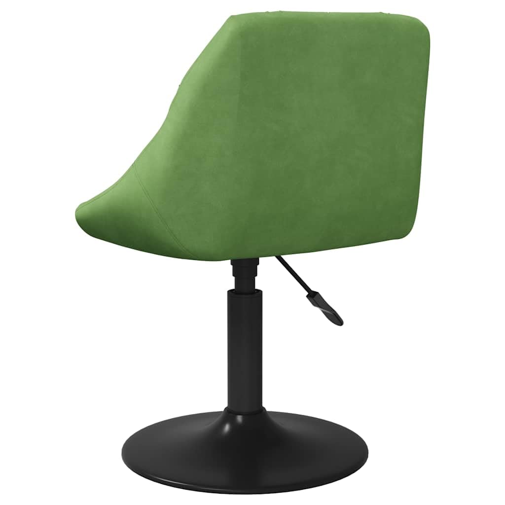 Taburete de bar de terciopelo verde claro con resorte de gas, altura regulable, giratorio 360 grados, estructura de acero con recubrimiento de polvo negro, 46 x 44 x 62,5 hasta 77,5 cm